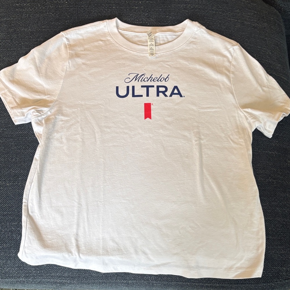 White Michelob ULTRA T-Shirt- never worn